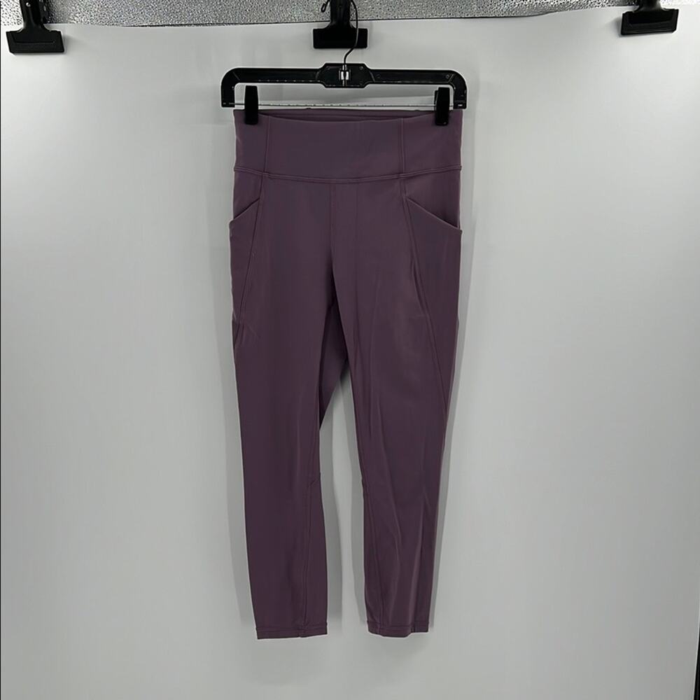 Lululemon Time To Sweat Crop *23" - Smoked Mulberry - 6